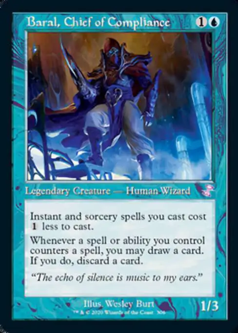 Magic The Gathering Trading Card Game Time Spiral Remastered Single Card  Timeshifted Baral, Chief of Compliance 306 Timeshifted - ToyWiz