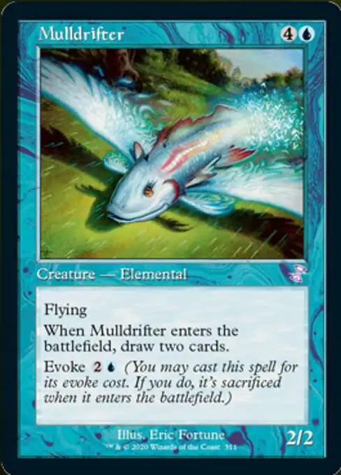 MtG Trading Card Game Time Spiral Remastered Timeshifted Mulldrifter #311 [Foil Timeshifted]