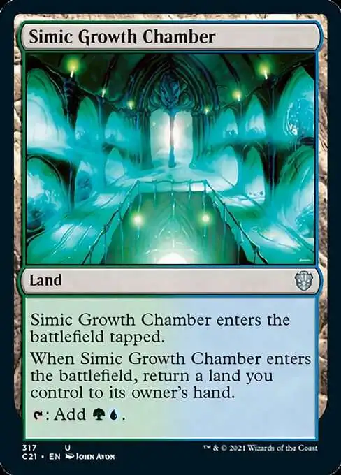 MtG Commander 2021 Uncommon Simic Growth Chamber #317