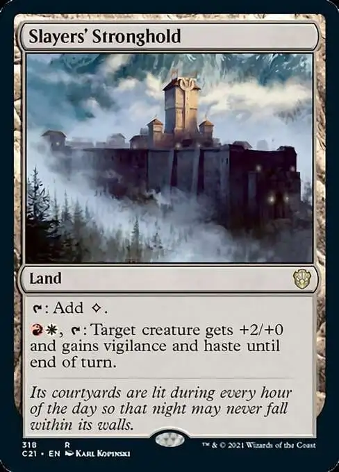 MtG Commander 2021 Rare Slayers' Stronghold #318