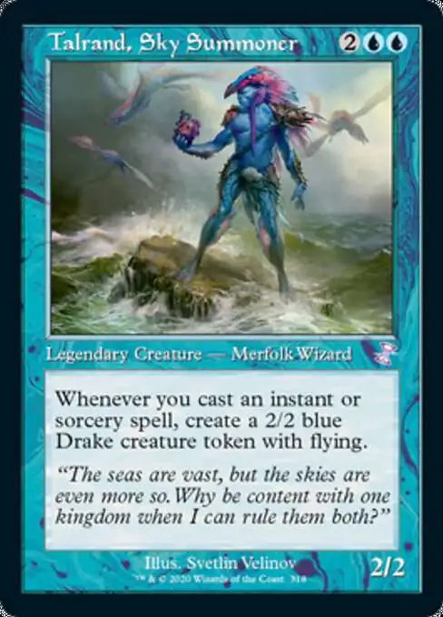 MtG Trading Card Game Time Spiral Remastered Timeshifted Talrand, Sky Summoner #318 [Timeshifted]