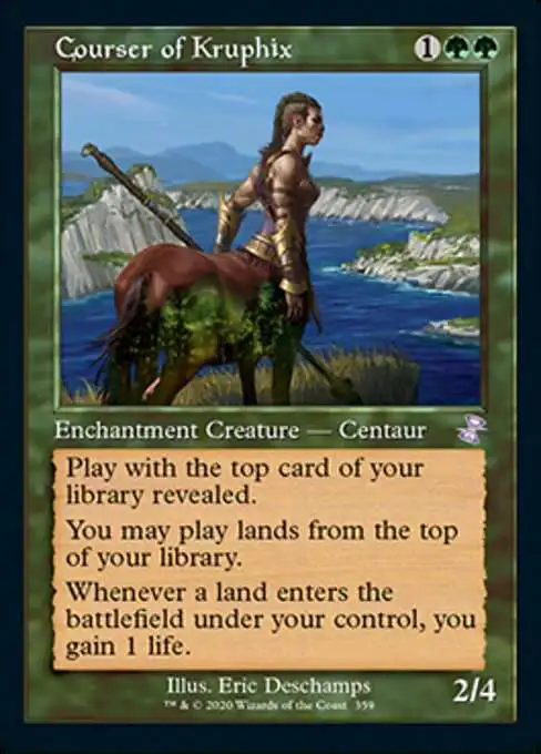 Magic The Gathering Trading Card Game Time Spiral Remastered Single Card Timeshifted Courser of Kruphix 359 Foil Timeshifted - ToyWiz Magic The Gathering Trading Card Game Time Spiral Remastered Single Card Timeshifted Courser of Kruphix 359 Foil Timeshifted - ToyWiz