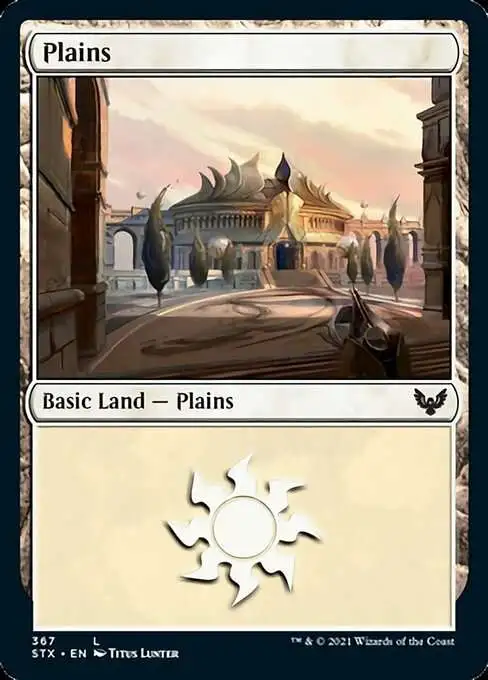 MtG Strixhaven: School of Mages Common FOIL Plains #367