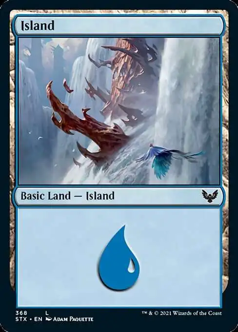 MtG Strixhaven: School of Mages Common Island #368 [Foil #368]