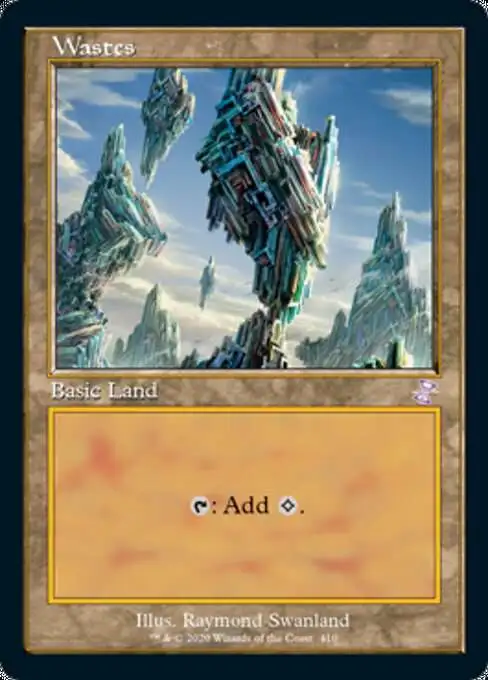 Magic The Gathering Trading Card Game Time Spiral Remastered Single Card Timeshifted Wastes 410 Foil Timeshifted - ToyWiz Magic The Gathering Trading Card Game Time Spiral Remastered Single Card Timeshifted Wastes 410 Foil Timeshifted - ToyWiz
