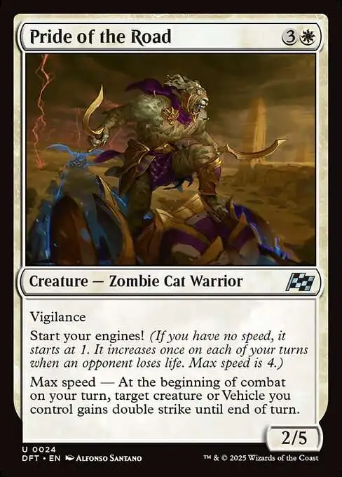 Magic The Gathering Aetherdrift Single Card Uncommon Pride of the Road 24 -  ToyWiz