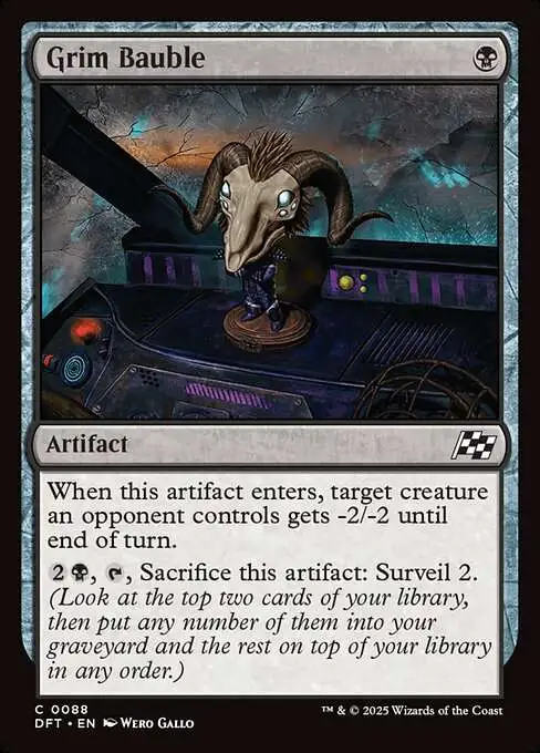 Magic The Gathering Aetherdrift Single Card Common Grim Bauble 88 - ToyWiz