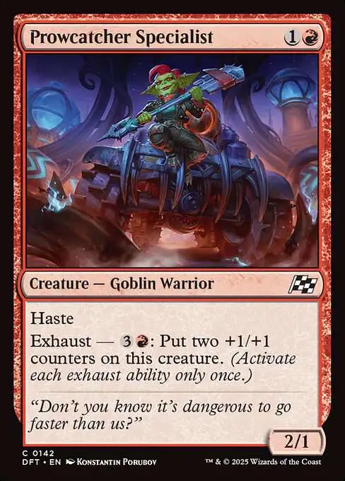 MtG Aetherdrift Common Foil Prowcatcher Specialist #142