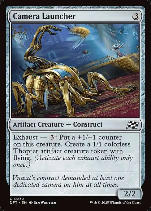 MtG Aetherdrift Common Foil Camera Launcher #232