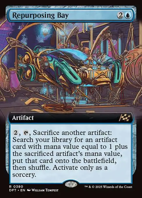 MtG Aetherdrift Rare Repurposing Bay #380 [Extended Art]