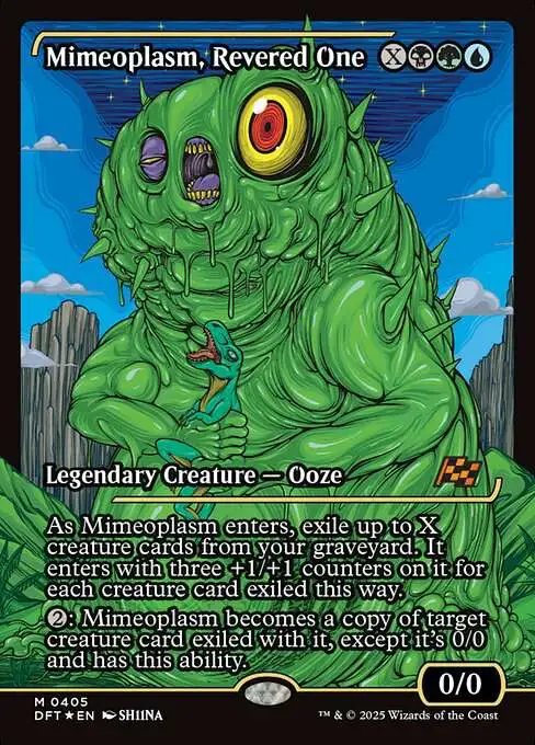 Magic The Gathering Aetherdrift Single Card Mythic Rare Mimeoplasm, Revered  One 405 Japan Showcase - ToyWiz