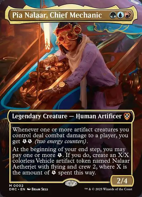 MtG Aetherdrift Commander Mythic Rare Pia Nalaar, Chief Mechanic #2 [Commander]