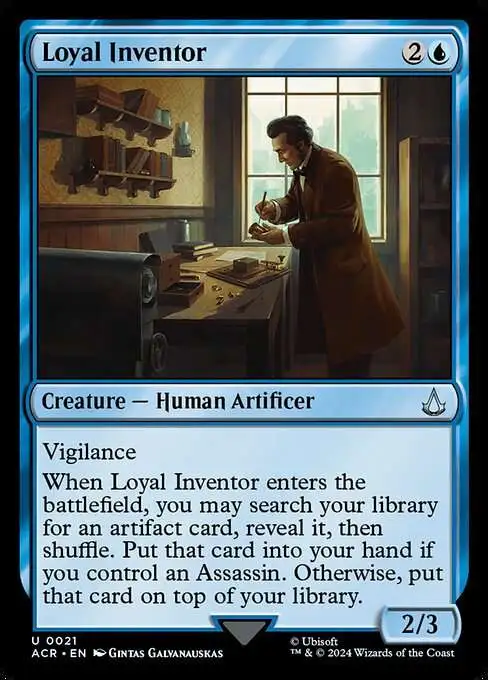 MtG Assassin's Creed Uncommon Loyal Inventor #21
