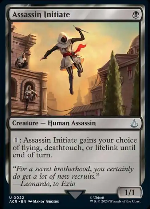 MtG Assassin's Creed Uncommon Assassin Initiate #22