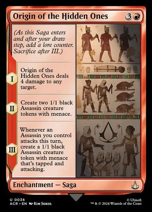 Magic The Gathering Assassins Creed Single Card Uncommon Origin of the  Hidden Ones 36 - ToyWiz