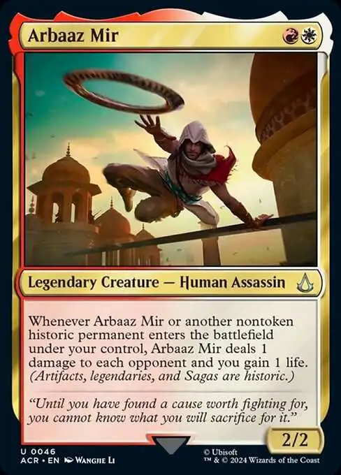 Magic The Gathering Assassins Creed Single Card Uncommon Arbaaz Mir 46 -  ToyWiz