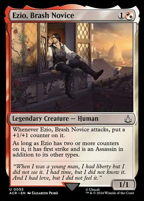 ezio card mtg Auditore da Firenze ASSASSINS Magic Custom Commander Deck  CommanderComplete that player loses the game. Ezio Auditore da Firenze (Showcase)