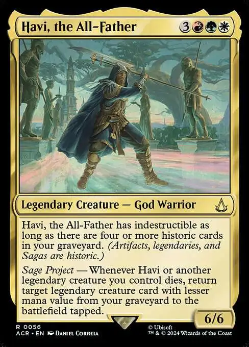 Magic The Gathering Assassins Creed Single Card Rare Havi, the All-Father  56 - ToyWiz