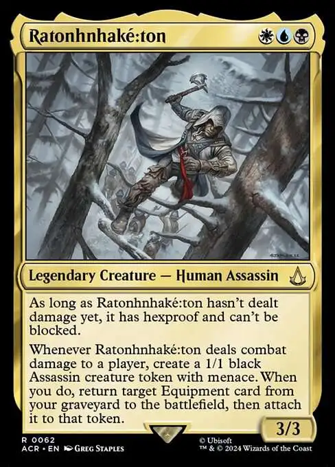 Magic The Gathering Assassins Creed Single Card Rare Ratonhnhakton 62 -  ToyWiz
