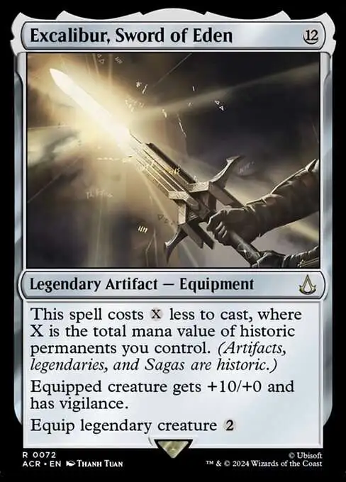 MtG Assassin's Creed Rare Excalibur, Sword of Eden #72