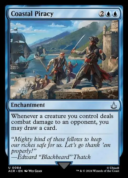 MtG Assassin's Creed Uncommon Coastal Piracy #84