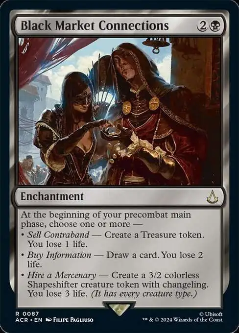 MtG Assassin's Creed Rare Black Market Connections #87