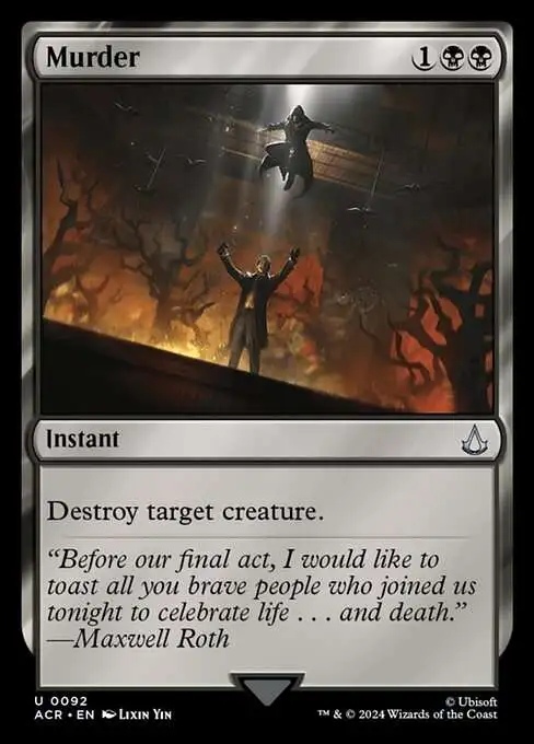 Magic The Gathering Assassins Creed Single Card Uncommon Murder 92 - ToyWiz