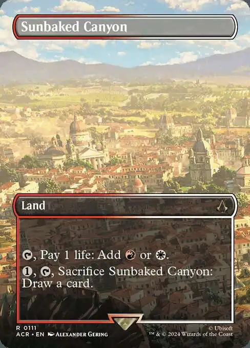 MtG Assassin's Creed Rare Sunbaked Canyon #111 [Scene]