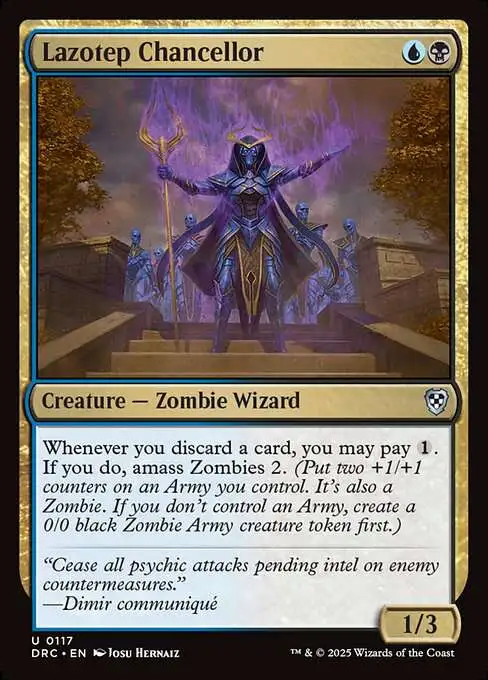 MtG Aetherdrift Commander Uncommon Lazotep Chancellor #117