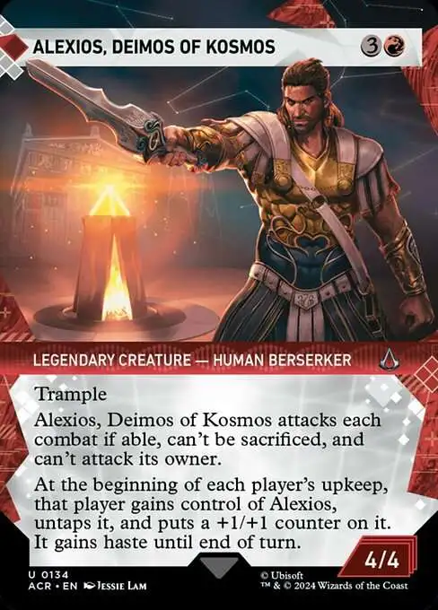 MtG Assassin's Creed Uncommon Alexios, Deimos of Kosmos #134 [Showcase]