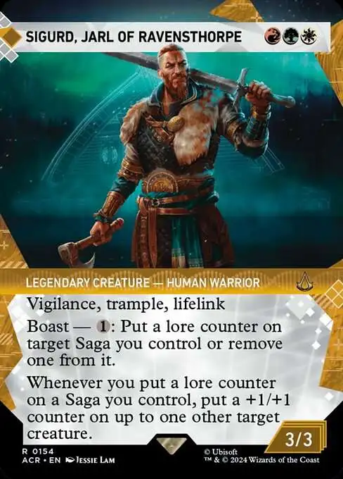 Magic The Gathering Assassins Creed Single Card Rare Sigurd, Jarl of  Ravensthorpe 154 Showcase - ToyWiz