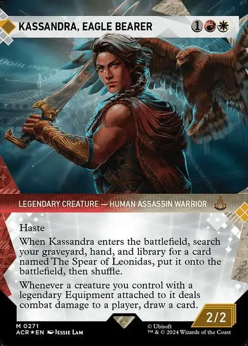MtG Assassin's Creed Mythic Rare Kassandra, Eagle Bearer #271 [Textured Foil]