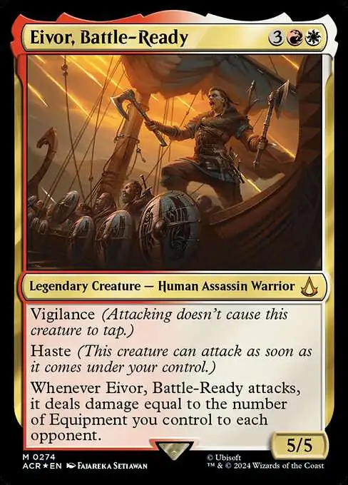 MtG Assassin's Creed Mythic Rare Eivor, Battle-Ready #274