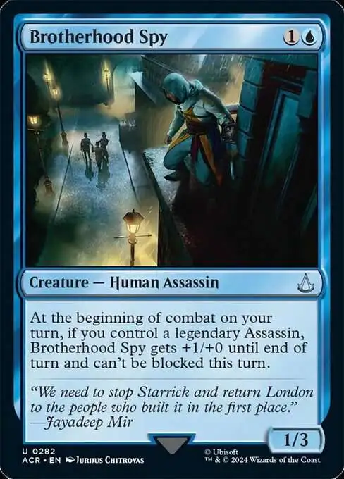 MtG Assassin's Creed Uncommon Brotherhood Spy #282
