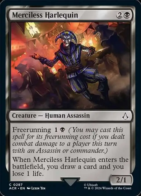 MtG Assassin's Creed Common Merciless Harlequin #287