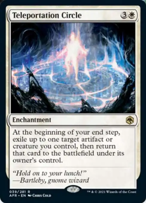 MtG Trading Card Game Adventures in the Forgotten Realms Rare Foil Teleportation Circle #39