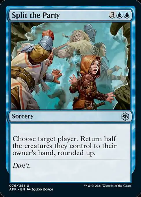 Magic The Gathering Trading Card Game Adventures in the Forgotten Realms  Single Card Uncommon Split the Party 76 - ToyWiz