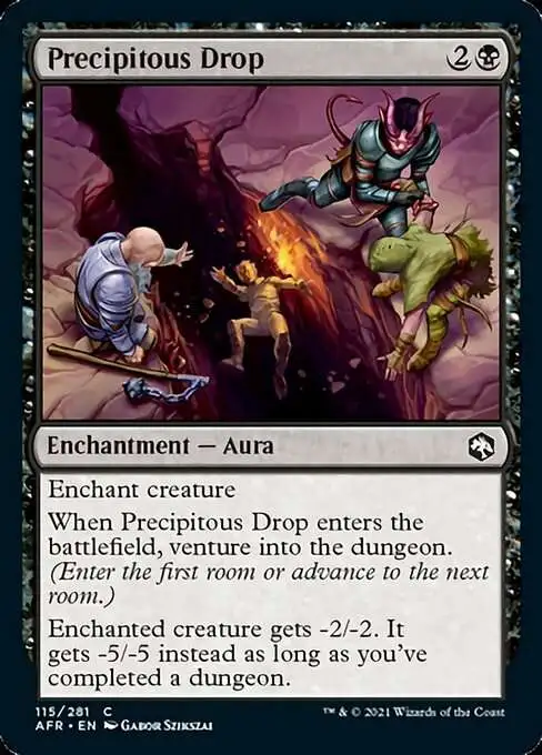 mtg adventures in the forgotten realms dungeon cards Commander Deck Artifact Land Dungeon Descent | Adventures in