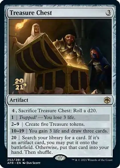 MtG Trading Card Game Adventures in the Forgotten Realms Rare Treasure Chest #252 [Prerelease Foil]