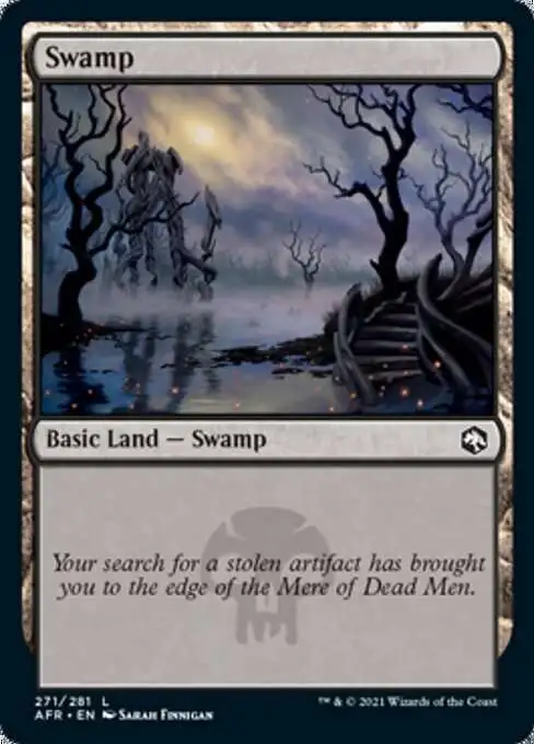 MtG Trading Card Game Adventures in the Forgotten Realms Common Swamp #271