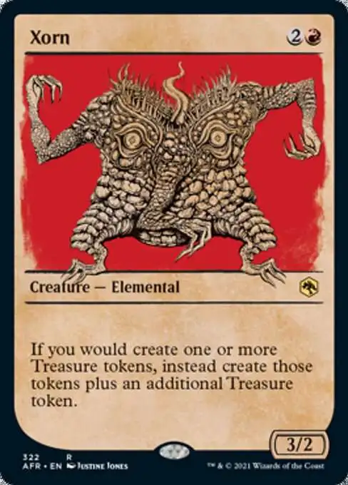 mtg forgotten realms rare cards MtG Adventures in the Forgotten Realms Xorn (Showcase)