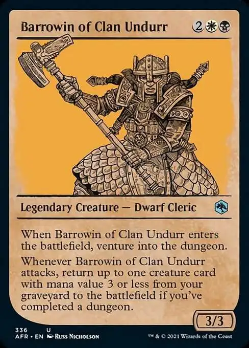 Magic The Gathering Trading Card Game Adventures in the Forgotten Realms Single Card Uncommon Barrowin of Clan Undurr 336 Showcase - ToyWiz Magic The Gathering Trading Card Game Adventures in the Forgotten Realms Single Card Uncommon Barrowin of Clan Undurr 336 Showcase - ToyWiz