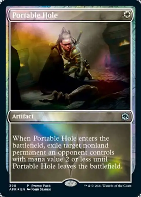 MtG Trading Card Game Adventures in the Forgotten Realms Uncommon Portable Hole #398 [Promo]