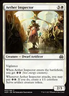 MtG Trading Card Game Aether Revolt Common Aether Inspector #3