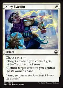 MtG Trading Card Game Aether Revolt Common Alley Evasion #6