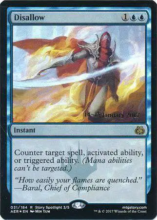 MtG Prerelease & Release Rare Disallow #31 [Prerelease Foil]