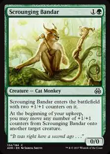 MtG Trading Card Game Aether Revolt Common Foil Scrounging Bandar #124