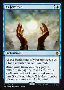 MtG Trading Card Game Amonkhet Mythic Rare As Foretold #42