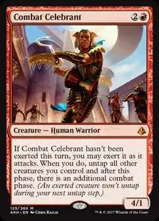 MtG Trading Card Game Amonkhet Mythic Rare Combat Celebrant #125