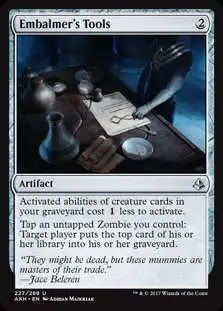 MtG Trading Card Game Amonkhet Uncommon Embalmer's Tools #227